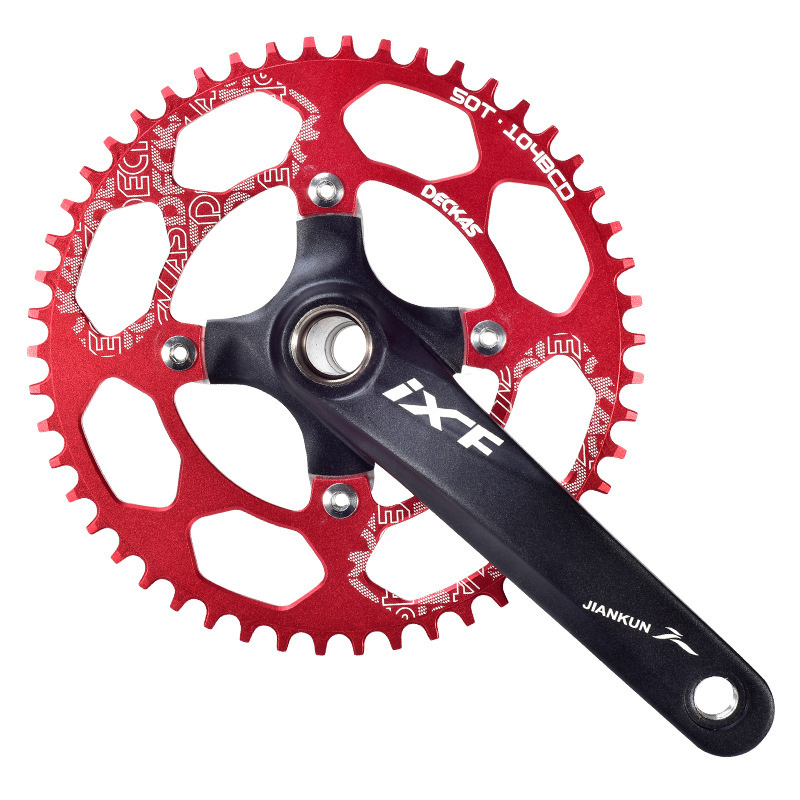 Narrow And Wide Bicycle Round Chainrings 104bcd 44t 46t 48t 50t 52t Tooth Mtb Mountain Bike Chainwheel Tooth Plate