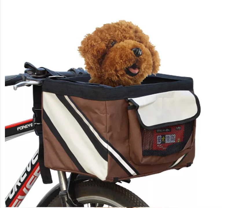 Bicycle pets carrier Pets go out bags Removable bike front basket