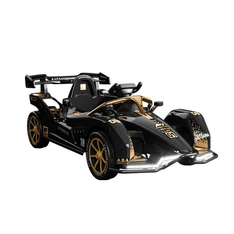 Children's Four-Wheel Electric Go-Kart Double Racing Toy Car Drift Features Plastic Ride-on Toy Powered Battery Big Boys Babies