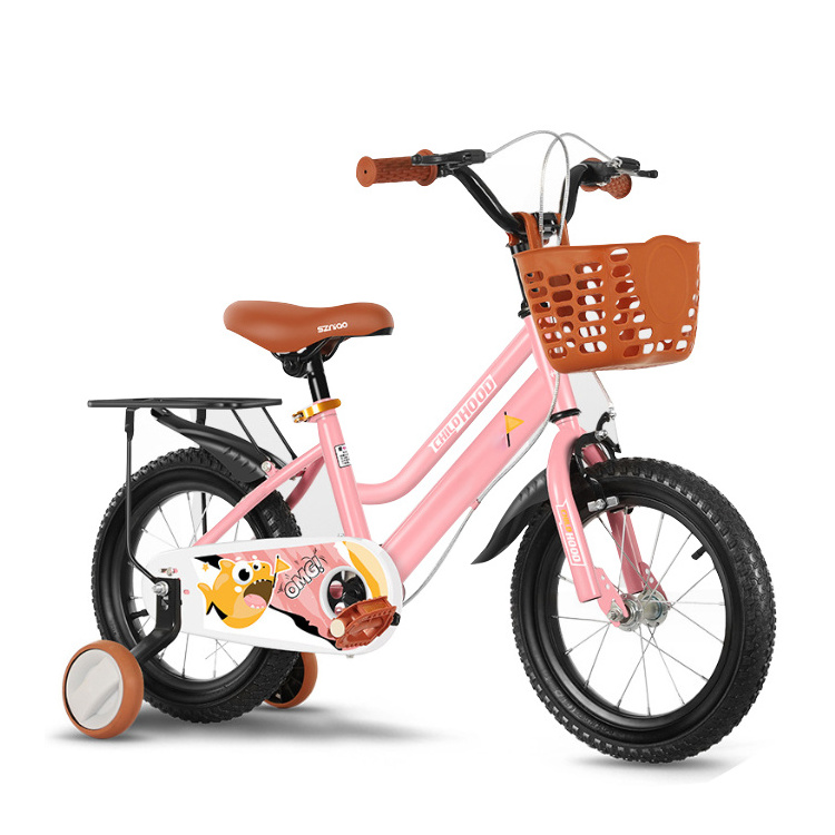 Cheap Factory Price Children's Boys Girls Kids Children Pedal Bicycle Bike With Doll Seat Training Wheel 12 14 16 18 20 Inch