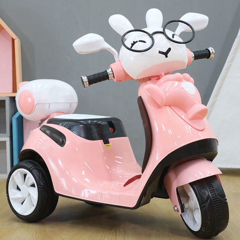 lovely cartoon music baby ride on  car kids battery motorcycle