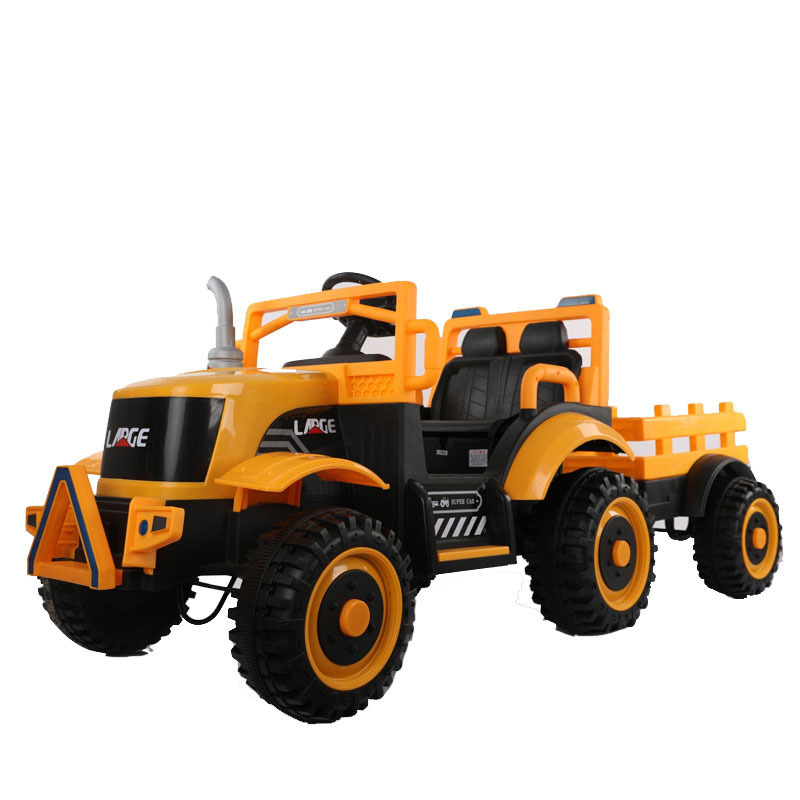 New design big kids electric tractor 12v battery power 2 seats six wheel ride on car for children to drive