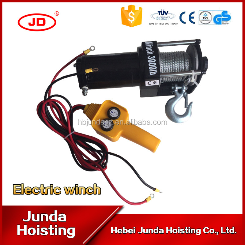 Hot sale DC motor 24V 12 V 3000LBS electric capstan winches used for building