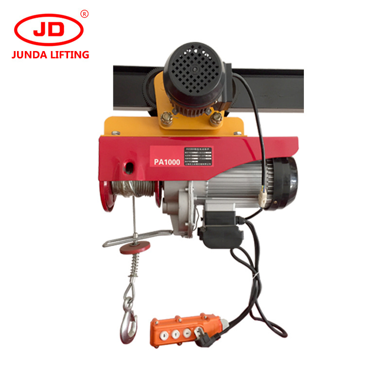 Mini small PA Electric Motor Wire Rope Lift hoist PA200 PA300 PA400 PA500 PA600 PA800 PA1000