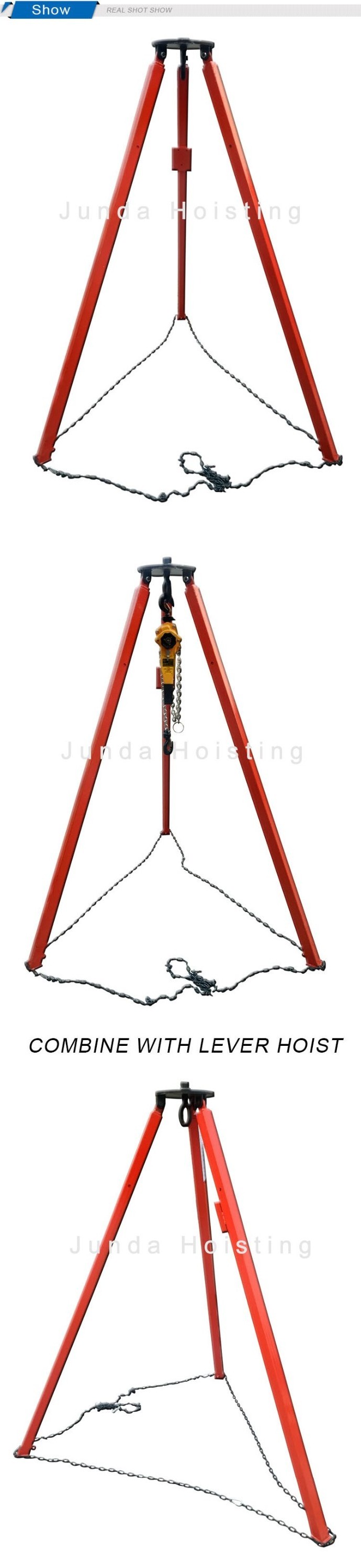 factory supply rescue tripod industrial lifting tripod