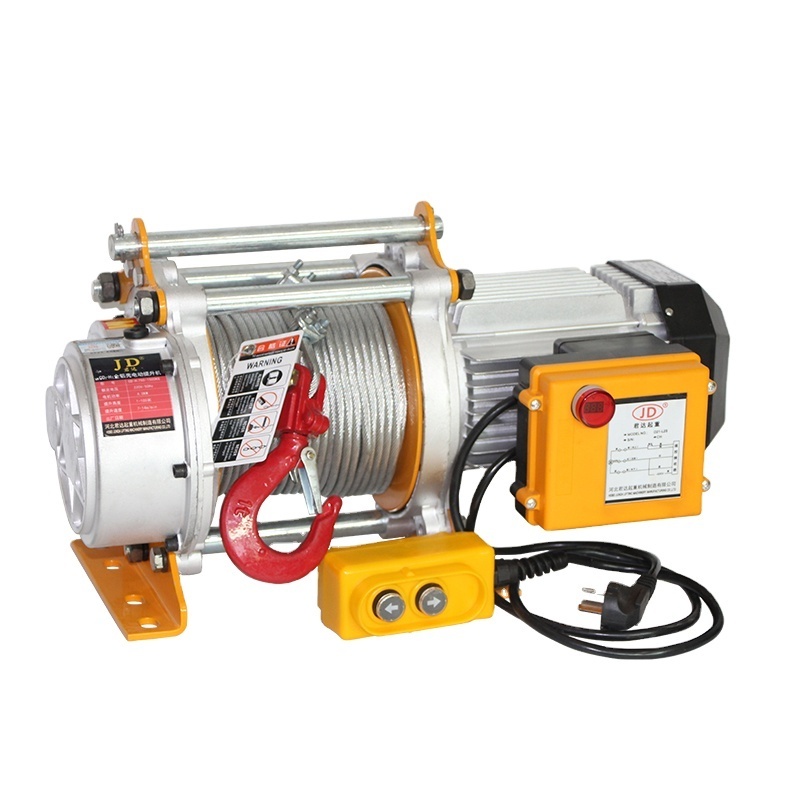 Electric winch electric hoist supplier in China rated lifter strength all aluminum electric hoist  CD