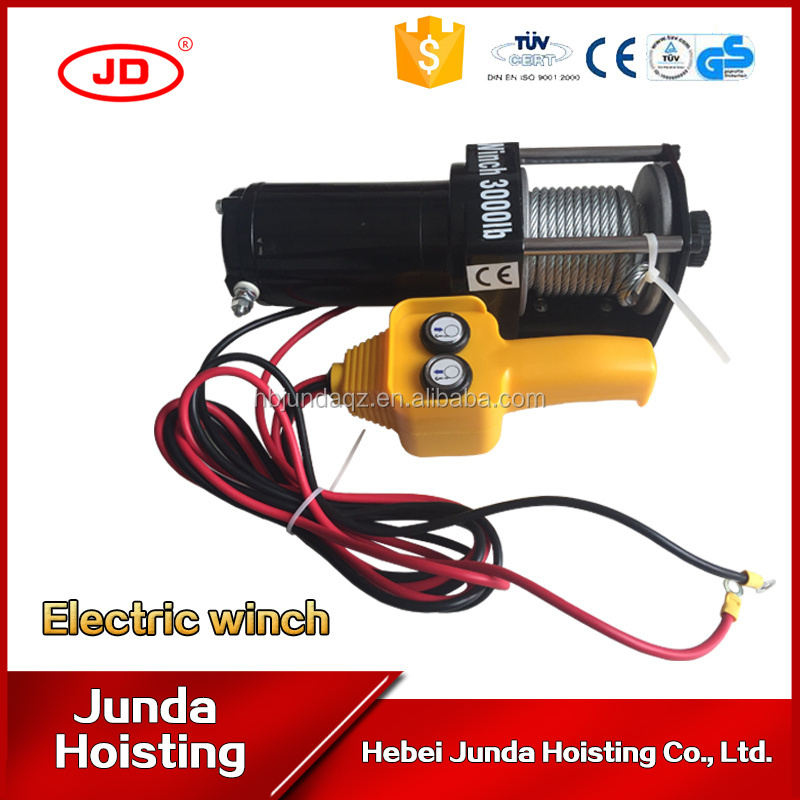 Hot sale DC motor 24V 12 V 3000LBS electric capstan winches used for building