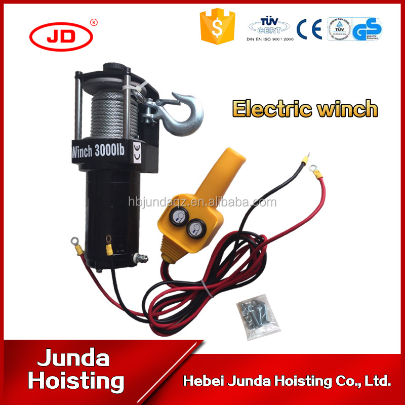 Hot sale DC motor 24V 12 V 3000LBS electric capstan winches used for building