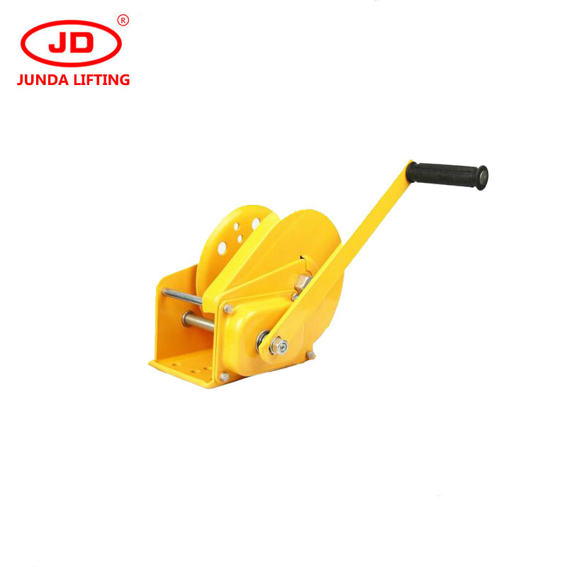 Durable small wire rope manual hand winch 3 ton