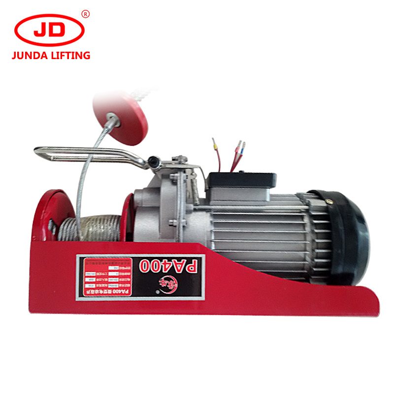 Mini small PA Electric Motor Wire Rope Lift hoist PA200 PA300 PA400 PA500 PA600 PA800 PA1000