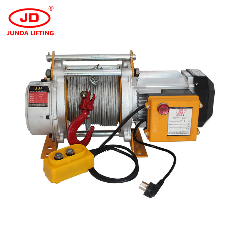 Electric winch electric hoist supplier in China rated lifter strength all aluminum electric hoist  CD