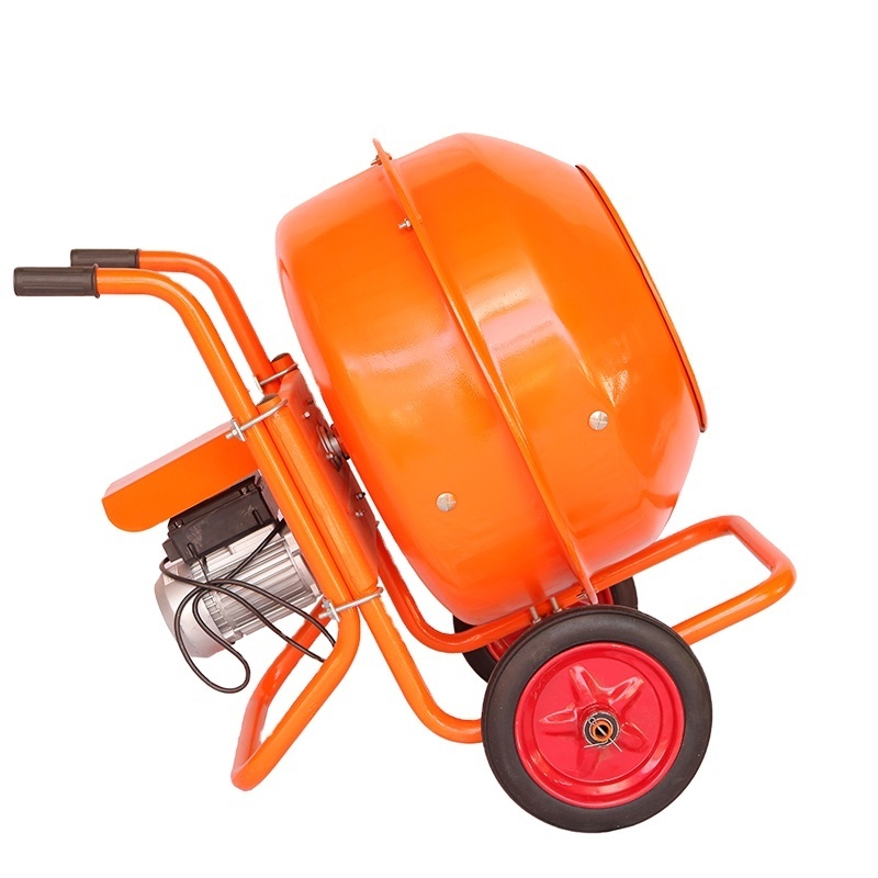 Mini Max Professional Manufacture Portable Concrete Mixer Yellow Unique Marketing Steel Motor Power Building Charging Food Sales