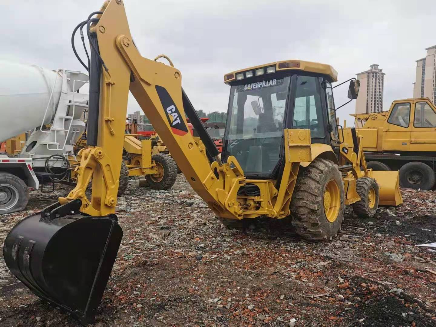 Used backhoe loader cat 416 2ton 3ton 5ton 6ton backhoe loaders price small tractor with loader and backhoe