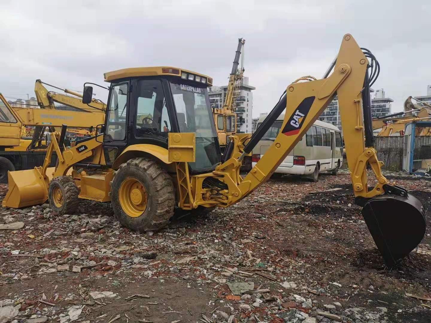 Used backhoe loader cat 416 2ton 3ton 5ton 6ton backhoe loaders price small tractor with loader and backhoe