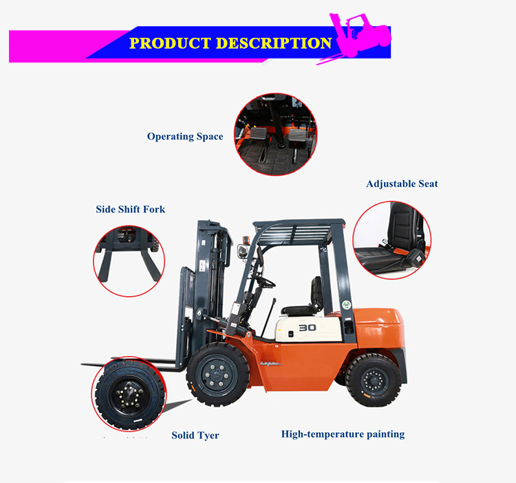 Forklift used for sale 35 ton 30 ton 25ton 40 ton Mitsubishi/TCM/Toyota/Komatsu/Nissan Japanese forklift with side shifter