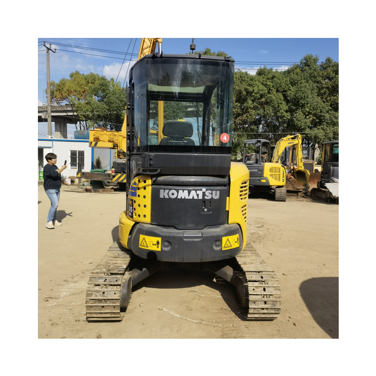 4 ton excavator komatsu pc35 rhinoceros excavator micro excavator mini digger