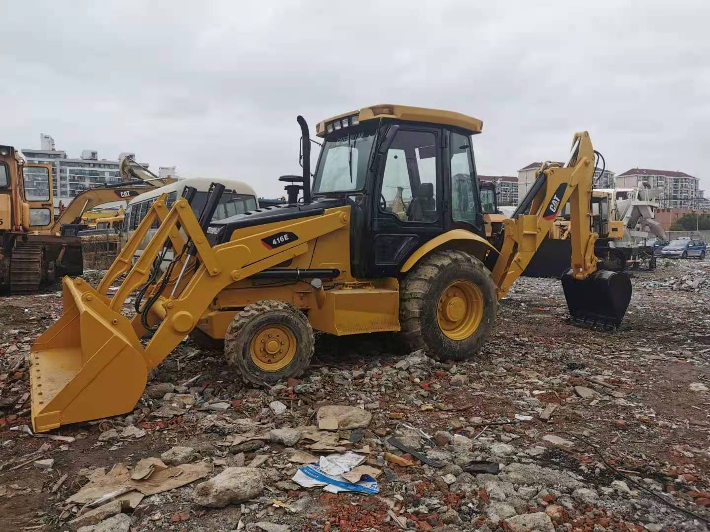 Used backhoe loader cat 416 2ton 3ton 5ton 6ton backhoe loaders price small tractor with loader and backhoe