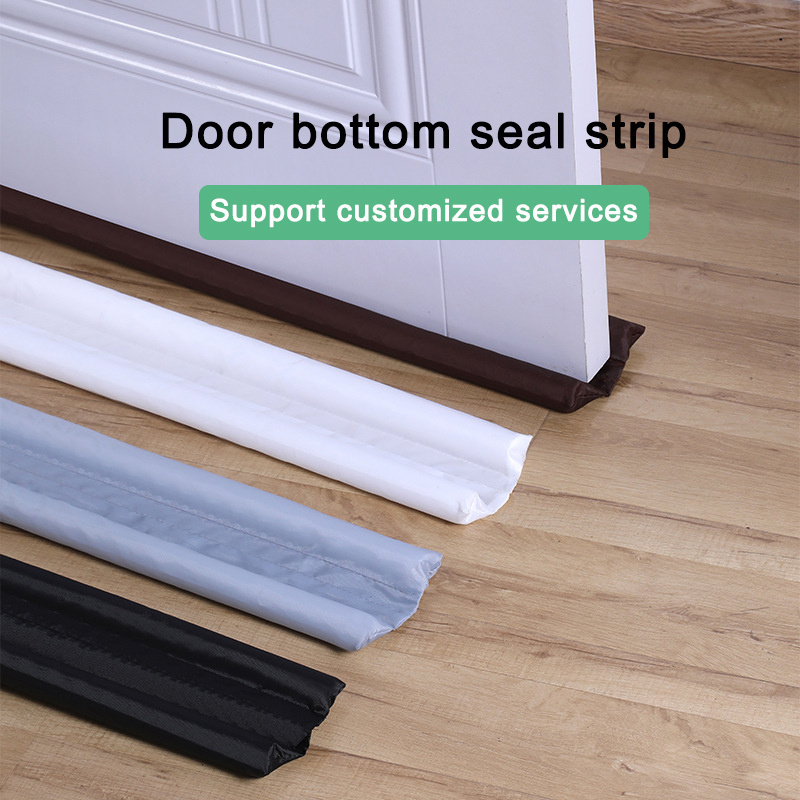 Adjustable Door Bottom Seal Strip Weather Strip Under Door Draft Stopper Thicker Anti-cold Gap Blocker Sealing Weather Strip