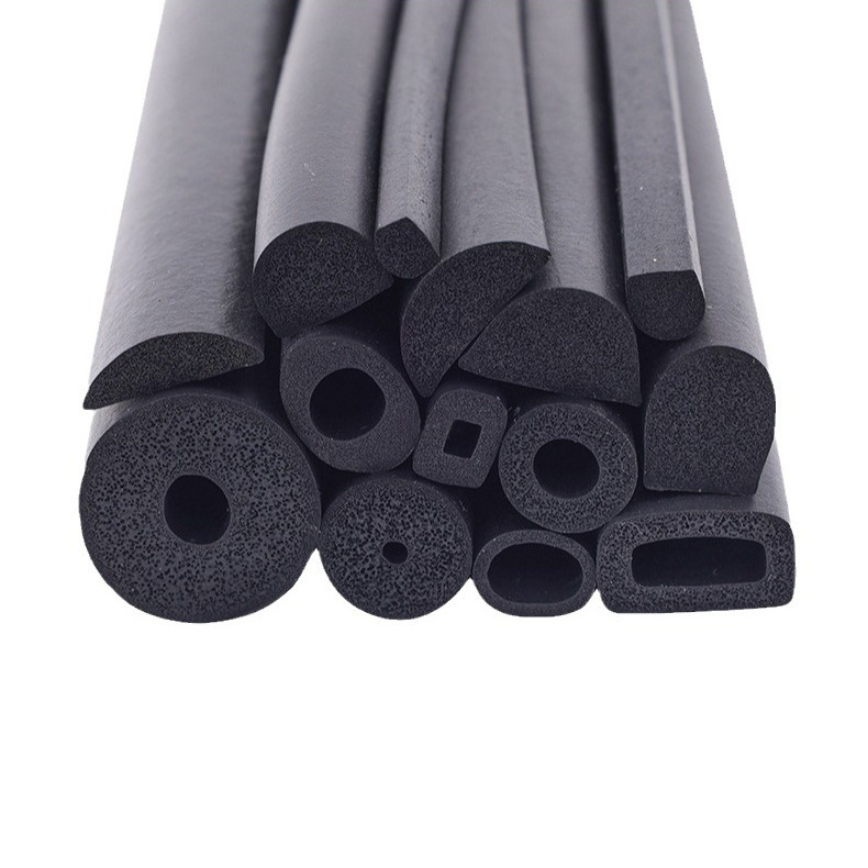 Aluminium Alloy Door Window Glass Glazing Seal Epdm Foam Rubber Extrusion Profile Sealing Gasket Gap Plug Spacer Weather Strip