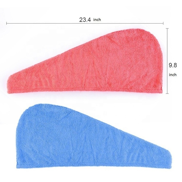 wholesale microfiber hair salon  towel hair towel coral microfiber towel for curly hair