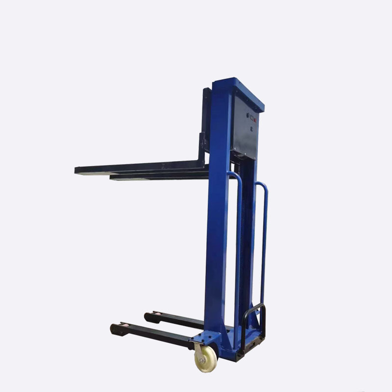 500 kg 1100 mm Semi-Electric Portable Self-loading Self-lifting Stacker