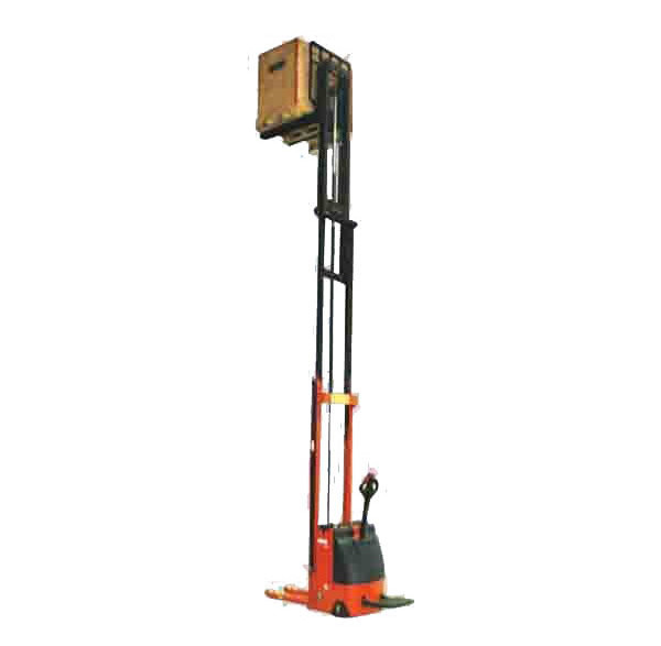 500 kg 1100 mm Semi-Electric Portable Self-loading Self-lifting Stacker