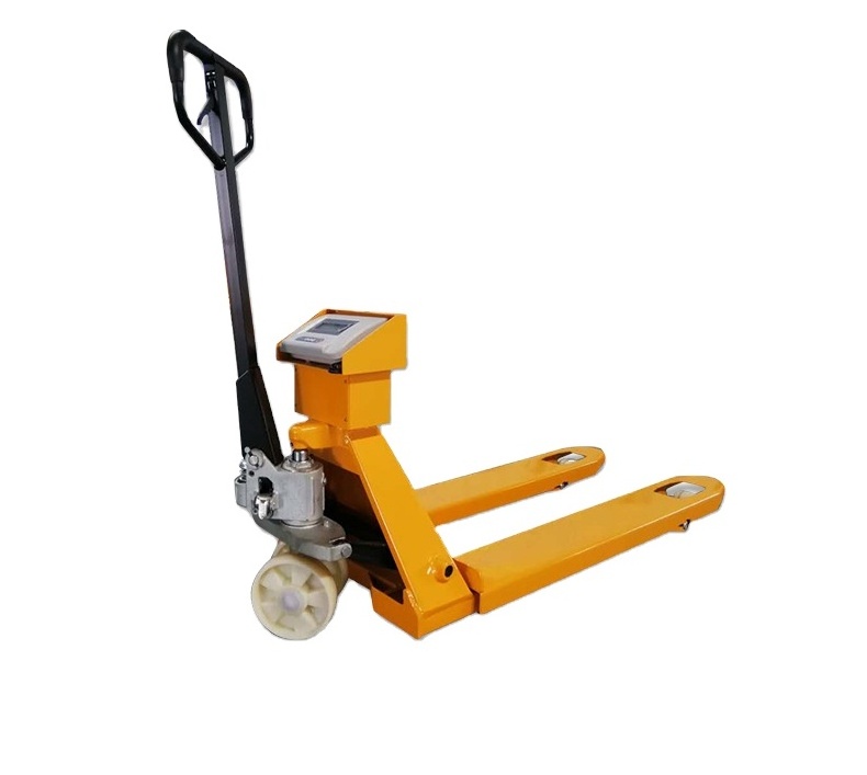 High quality hand pallet jack with weigh scale manual electric scale pallet truck