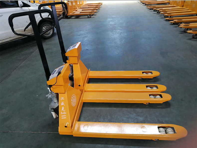 High quality hand pallet jack with weigh scale manual electric scale pallet truck