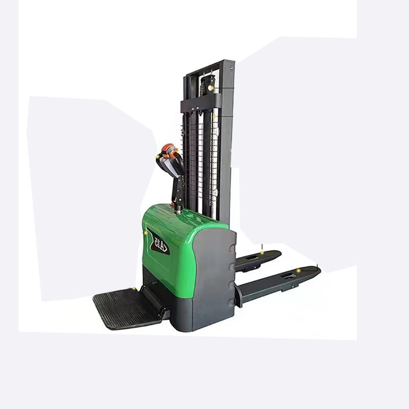 Factory Sales ELES-15J 1.5Ton 3M Full Electric Stacker Walkie Semi Electric Pallet Stacker Self loading Stacker