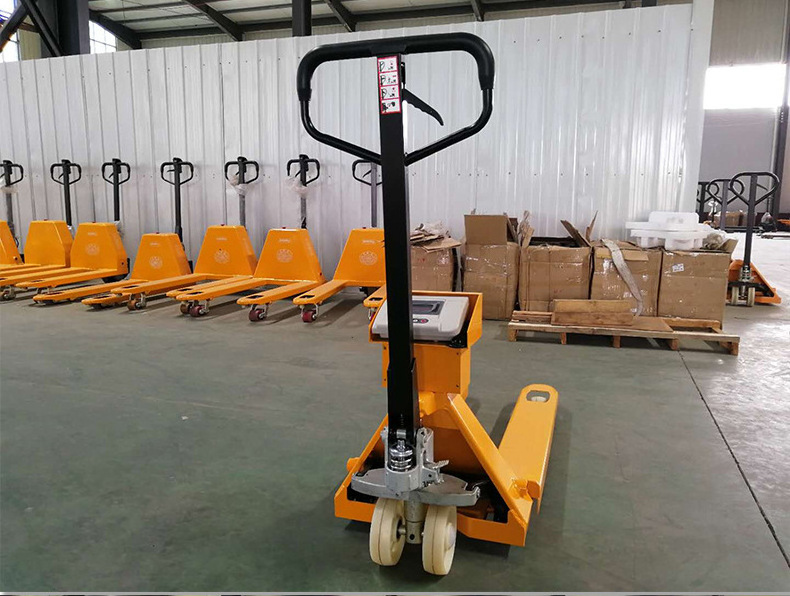 High quality hand pallet jack with weigh scale manual electric scale pallet truck