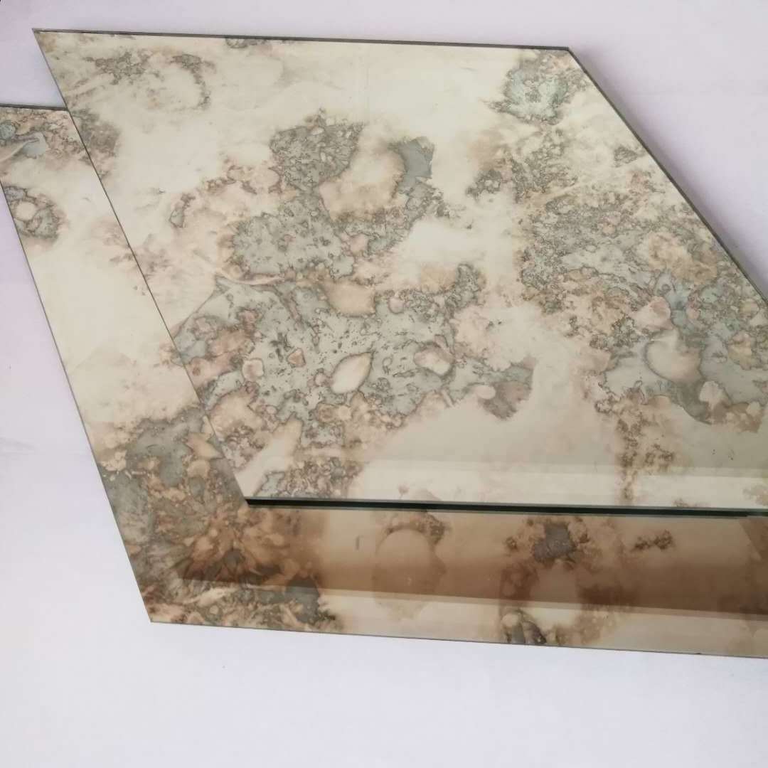 Decorative beveled Antiqued mirror glass tile