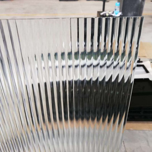 High Quality China Factory Price Decorative Clear Color 4mm 5mm Diamond Kasum Mistlite Reeded Fluted Figured Patterned Glass