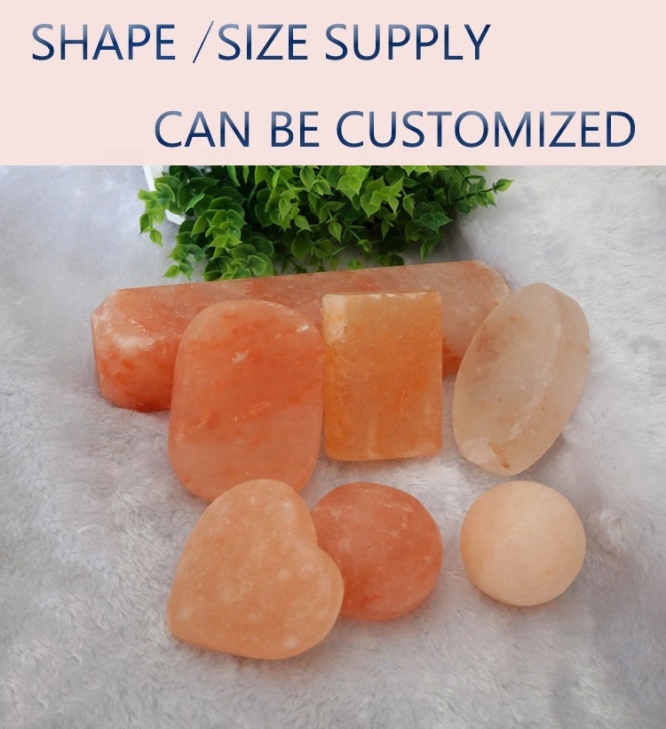 Wholesale 100% Pure Natural Pink Himalayan salt stone ball shape massage Good for Skin Body and Mind