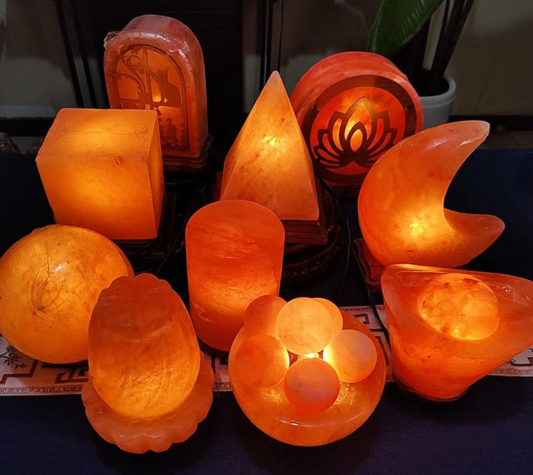 Manufacture Handcrafted Salt Lamp Himalayan Carved White Crystal for SPA Bath Room and House Decoration Cheap Low Price