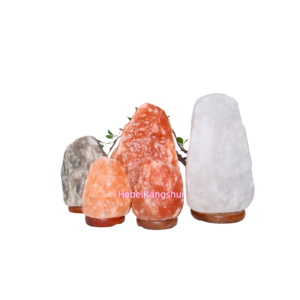 Electric white rock pink himalayan Pakistan natural shape crystal salt lamps cord set stone