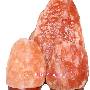 Hot selling himalayan pink stone crystal from Pakistan home decoration natural shape salt lamps dimmer control