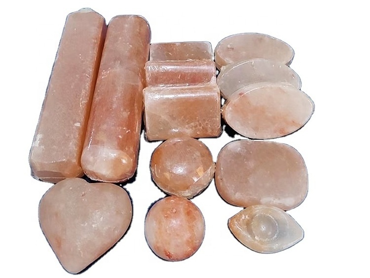 Wholesale 100% Pure Natural Pink Himalayan salt stone ball shape massage Good for Skin Body and Mind