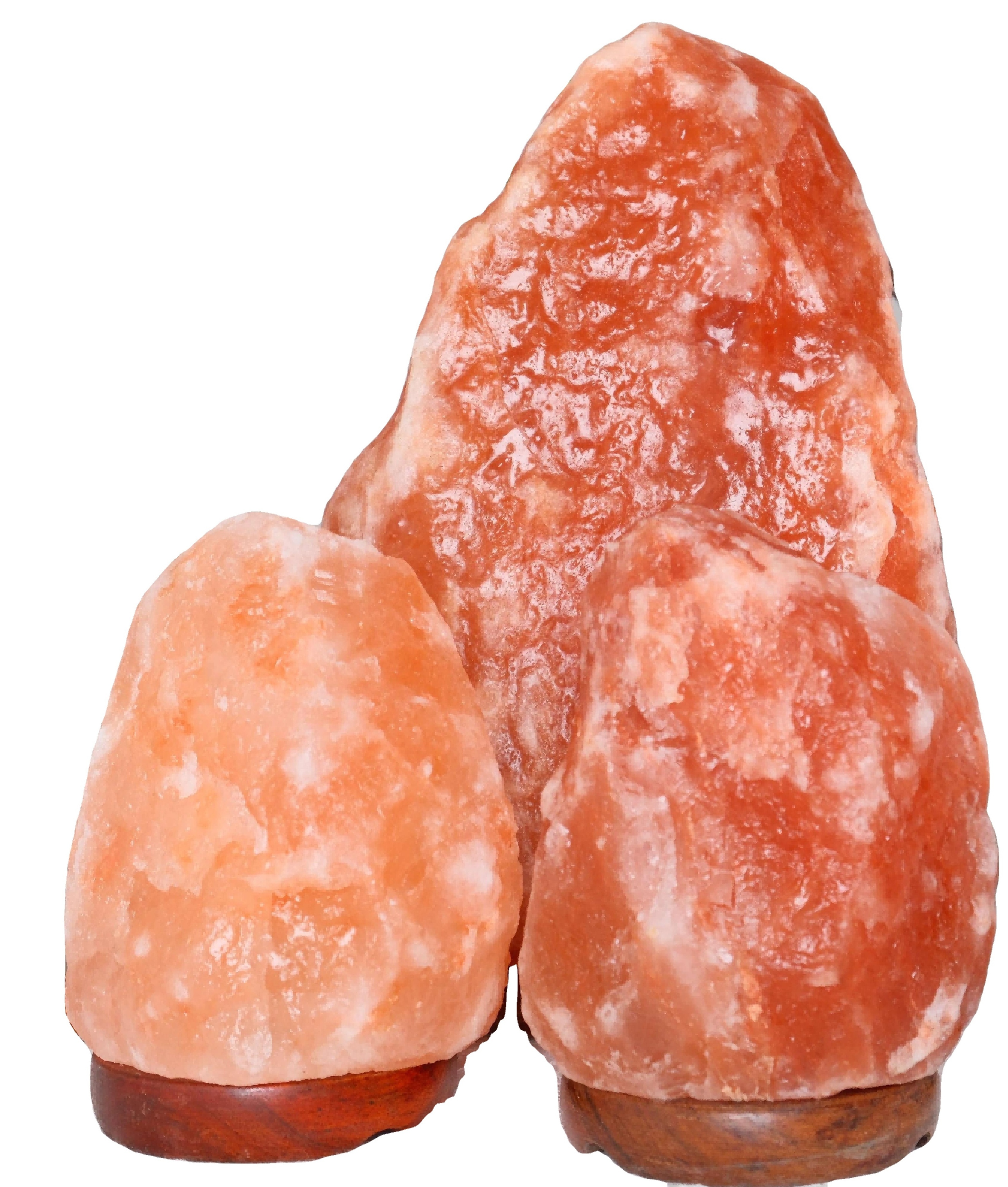 Electric white rock pink himalayan Pakistan natural shape crystal salt lamps cord set stone