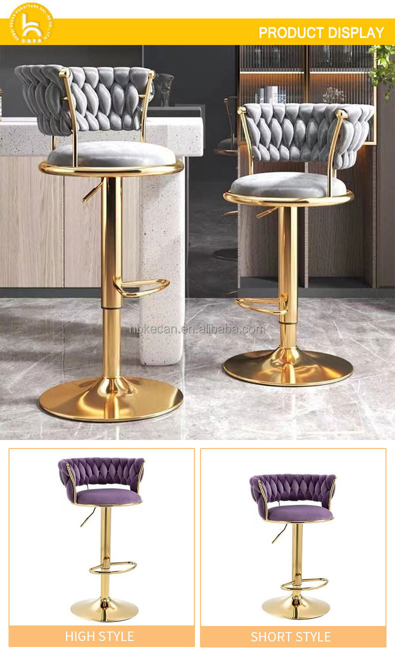 Fashion Adjustable counter kitchen chair White Modern Swivel Pub Chair Chrome Bar Stools Bar Chair