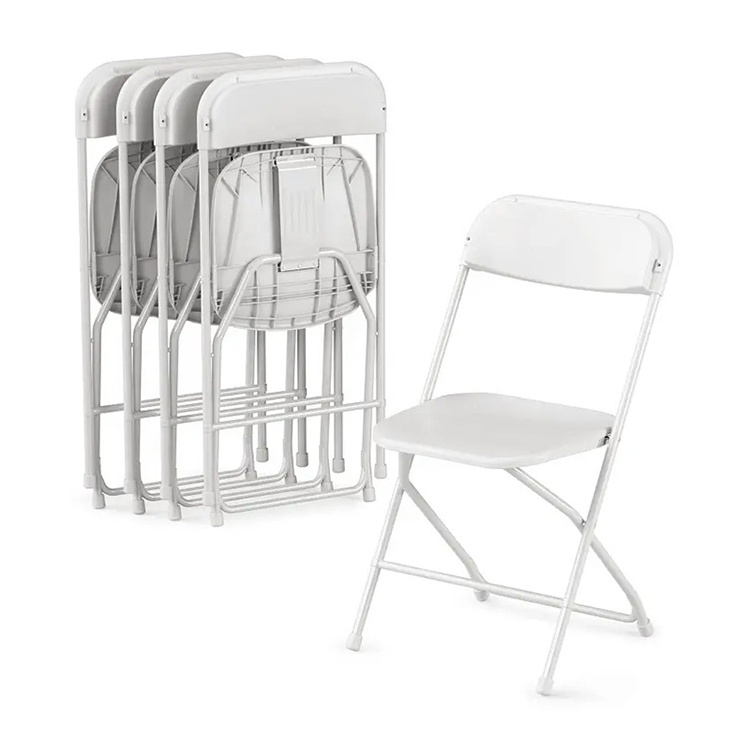 Wholesale Cheap Popular White Stock Furniture Modern Wedding Plastic Chairs Outdoor Folding Garden chairs For events