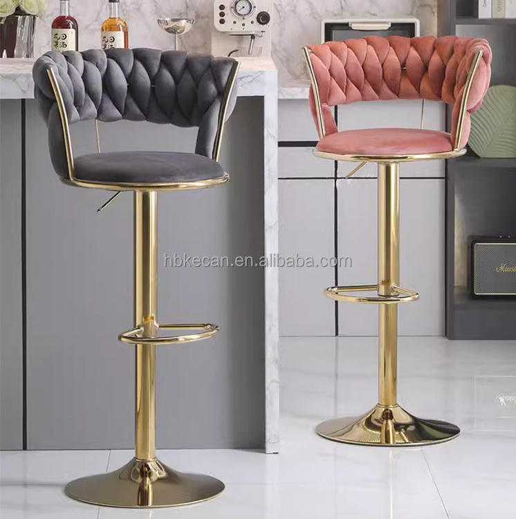 Fashion Adjustable counter kitchen chair White Modern Swivel Pub Chair Chrome Bar Stools Bar Chair