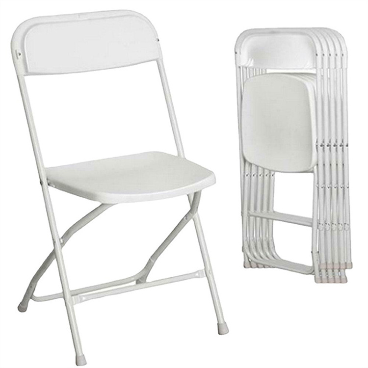 cheap Garden furniture Outdoor Event PVC PP black White resin foldable folding chair Arabic plastic metal chair garden chair