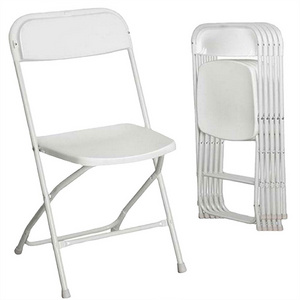 cheap Garden furniture Outdoor Event PVC PP black White resin foldable folding chair Arabic plastic metal chair garden chair