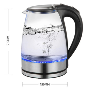 Factory price food grade glass electric bottle 1.8L warmer electric kettle manufacturer electric water kettle