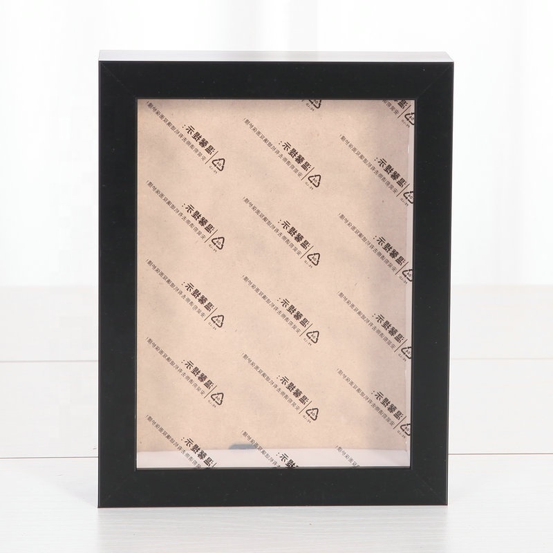 Wholesale Custom Black White Shadow Box Photo Picture Frame Plastic Square Glass 3D Deep Shadow Box Photo Frame