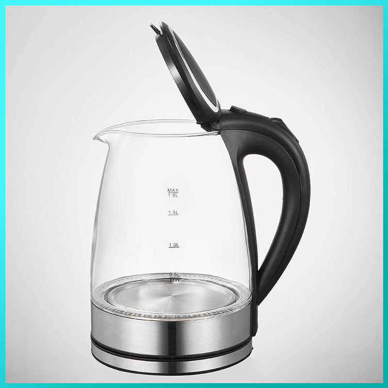 Factory price food grade glass electric bottle 1.8L warmer electric kettle manufacturer electric water kettle