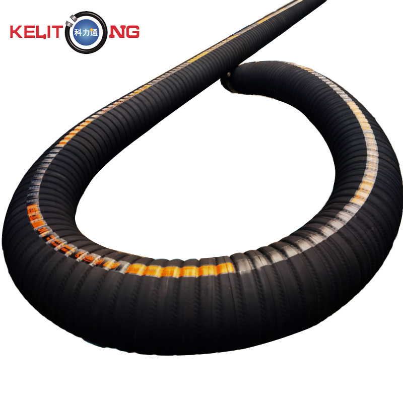 EPDM NBR Corrugated Fuel Hose Super Flexible Diesel Fuel Oil Petroleum Rubber Hose