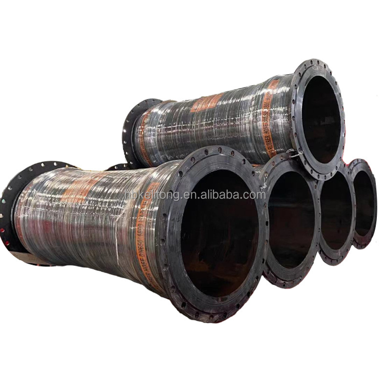 Large diameter flexible slurry hose Marine discharge rubber floating dredging hose pipe