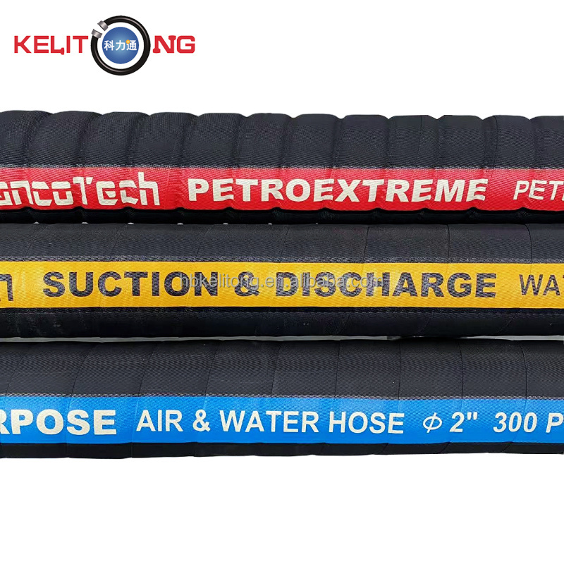 EPDM NBR Corrugated Fuel Hose Super Flexible Diesel Fuel Oil Petroleum Rubber Hose