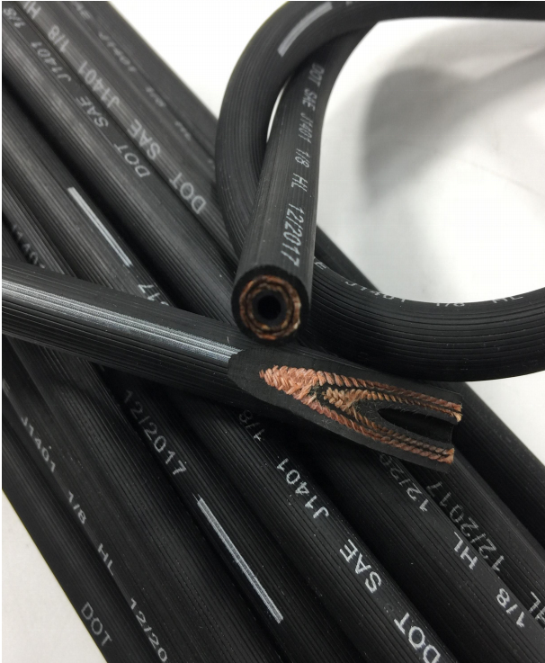 SAE J1401 Standard High Pressure Hydraulic Rubber Brake Hoses sae j1401 automotive rubber hose for brake fluid